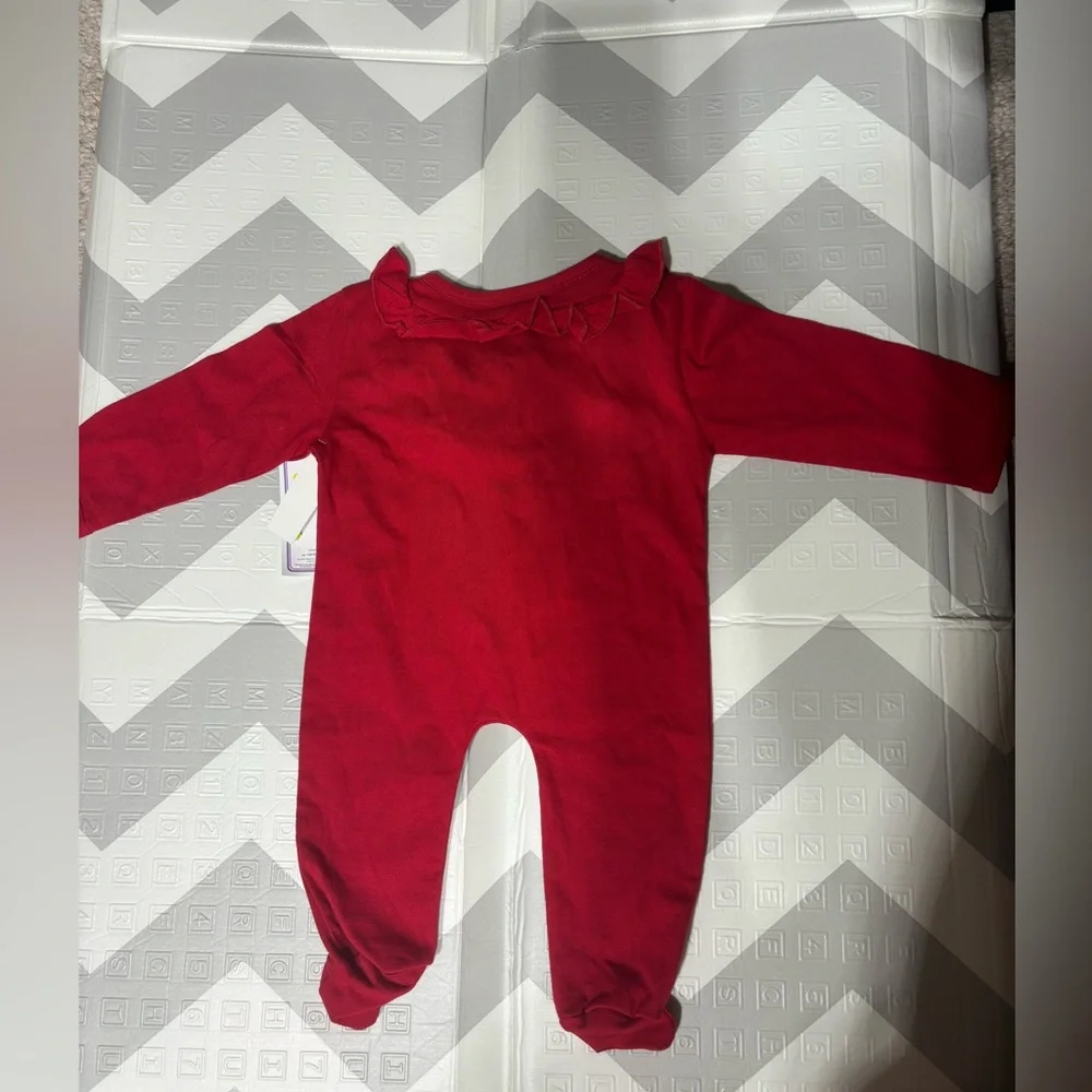 Red Ole Miss Kids One Piece 12m